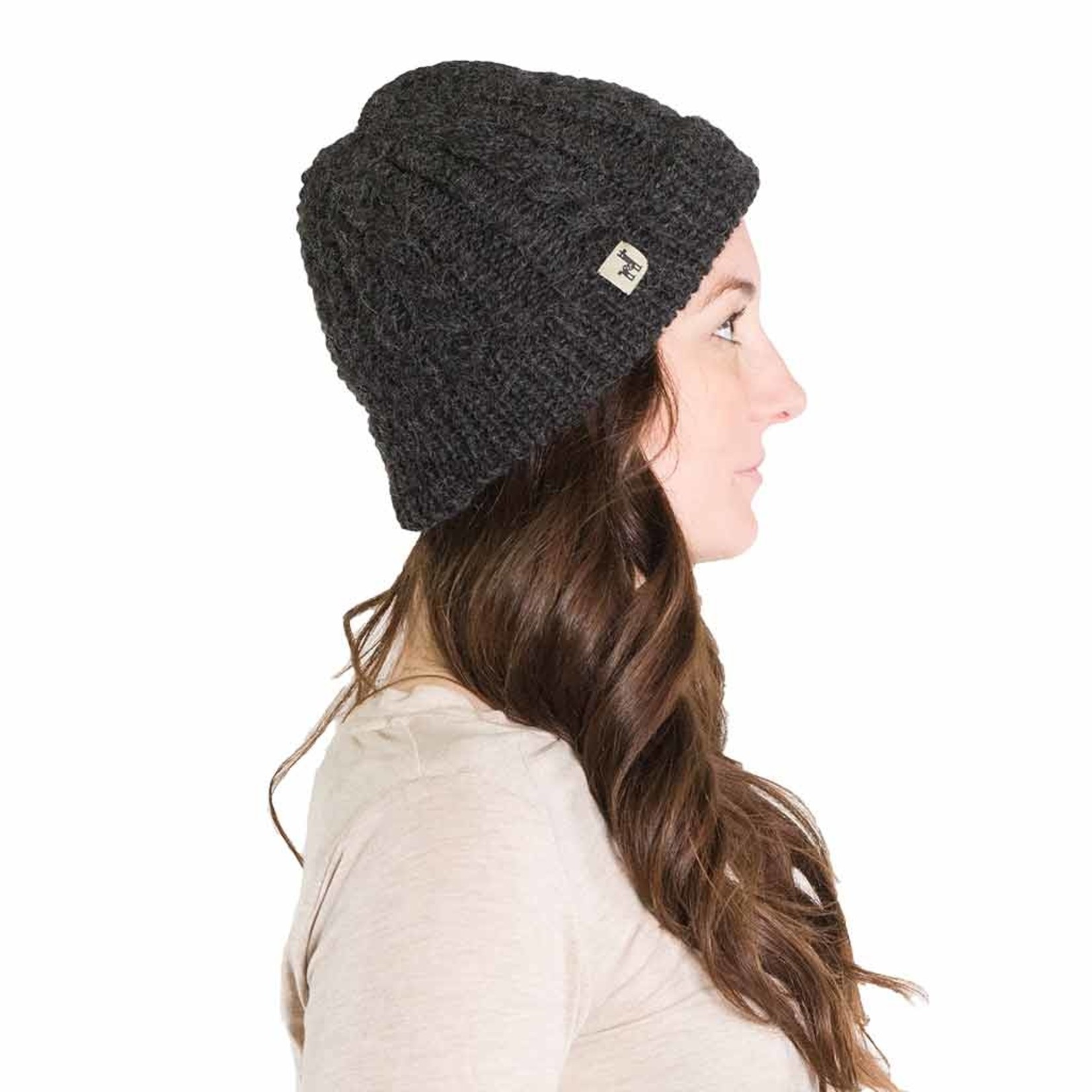 Hand Knit Toque- Charcoal