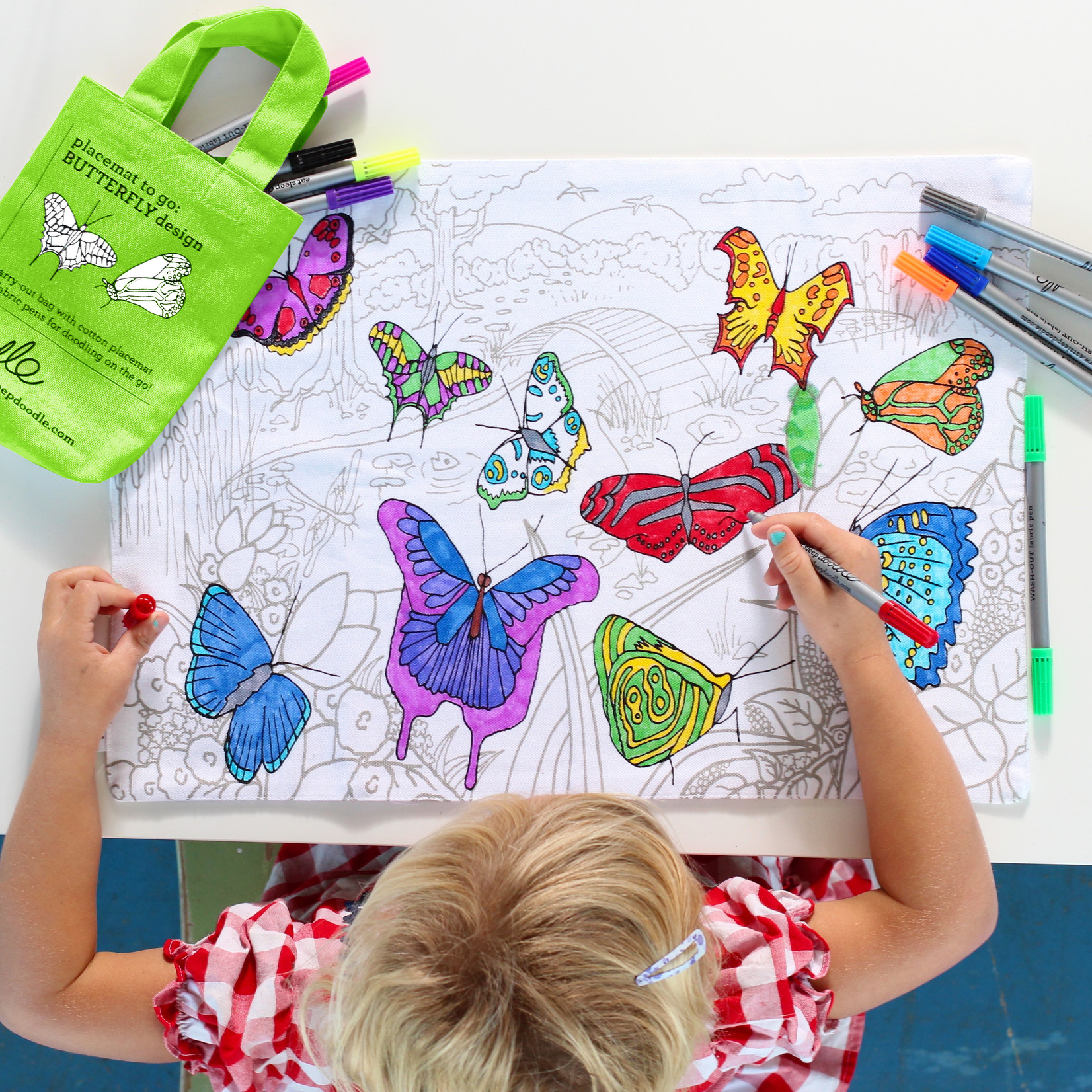 Color your Own Placemat : Butterfly
