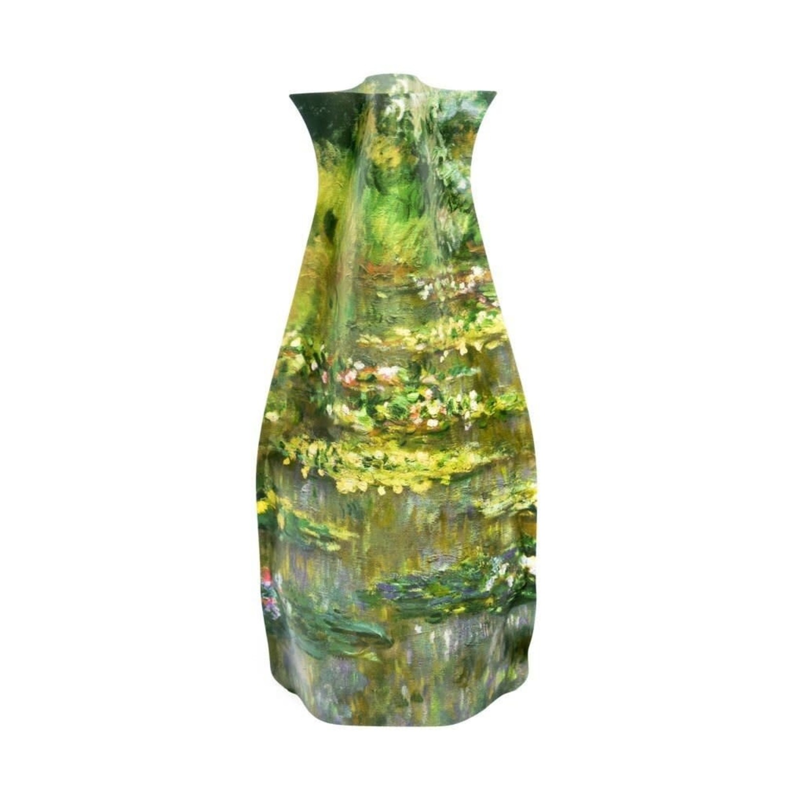 Monet Green Waterlilies Vase