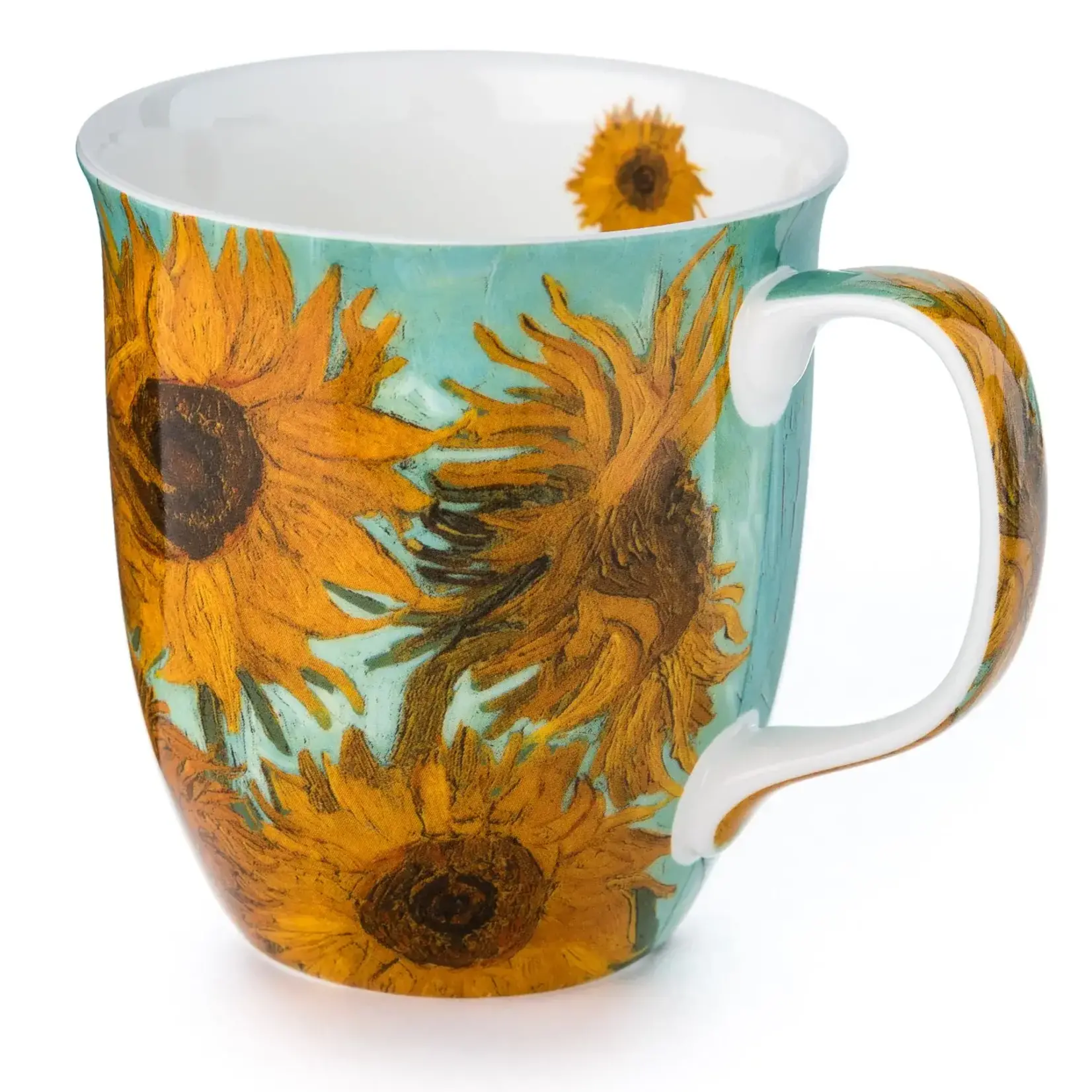 Van Gogh Sunflowers Green Java Mug