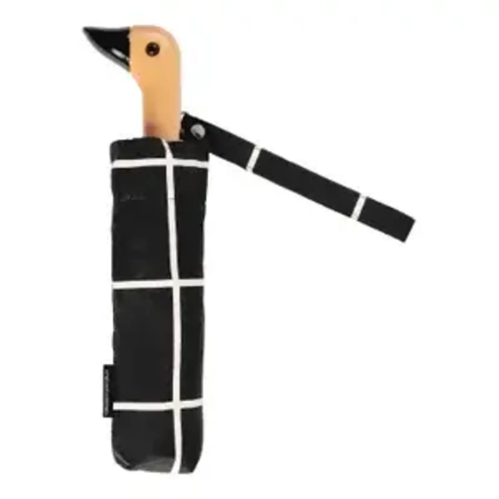 Duckhead Umbrella- Black Grid Compact