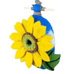 FELT BIRDHOUSE-SUNFLOWER