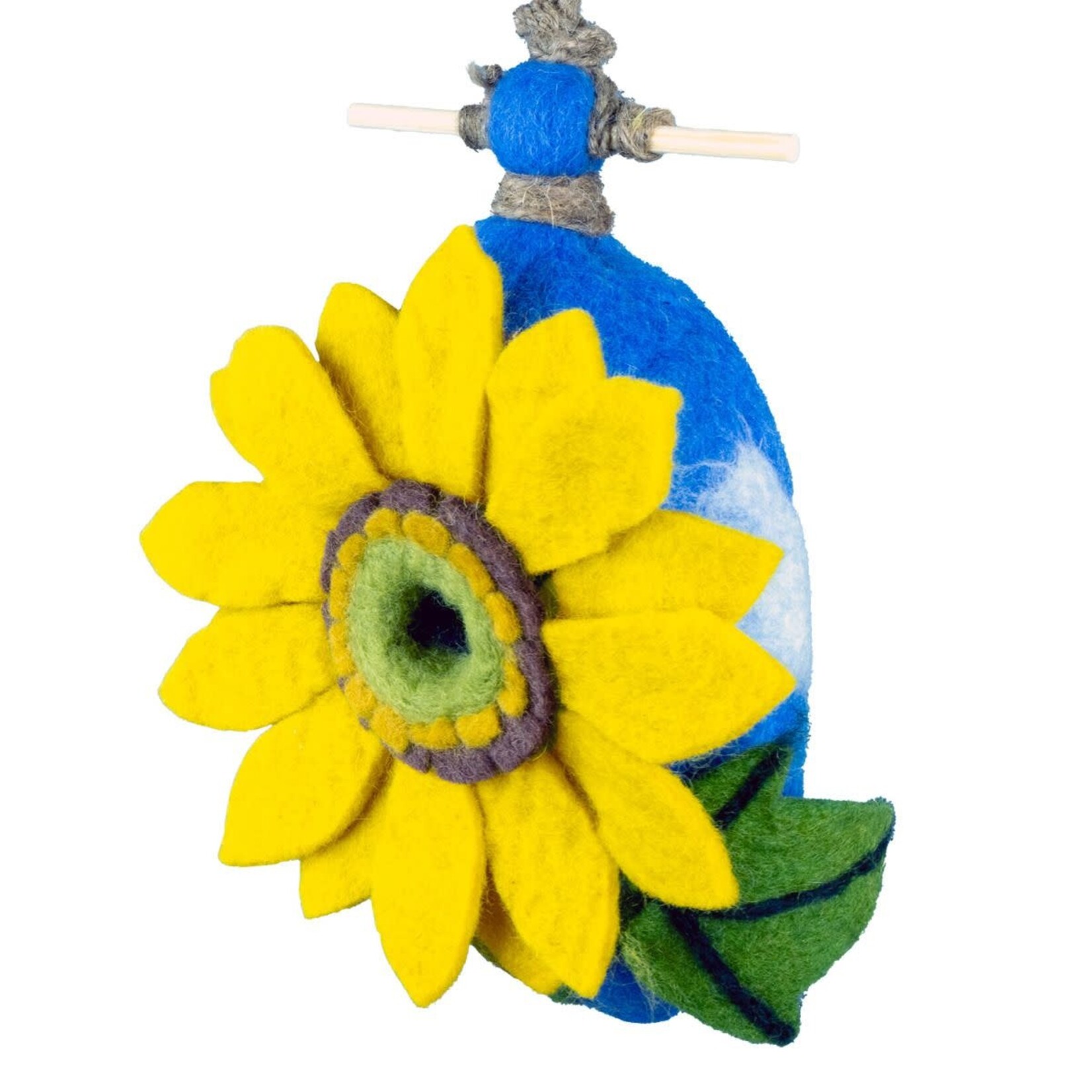 FELT BIRDHOUSE-SUNFLOWER