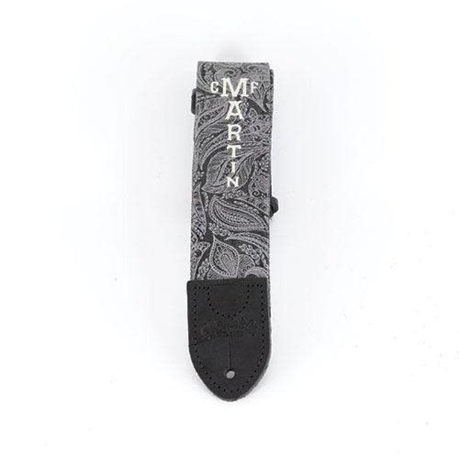 Martin 2” Paisley Denim Guitar Strap, Black