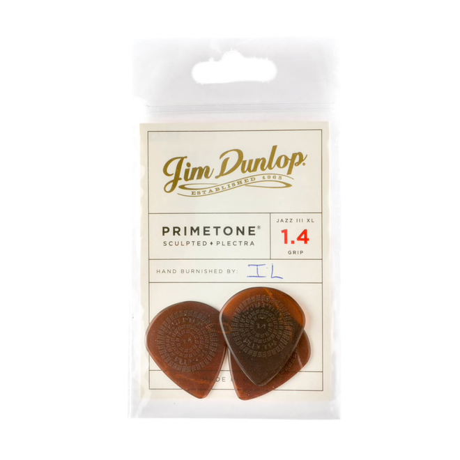Jim Dunlop Primetone Jazz III XL Grip Guitar Picks, 1.4 (3 Pack)