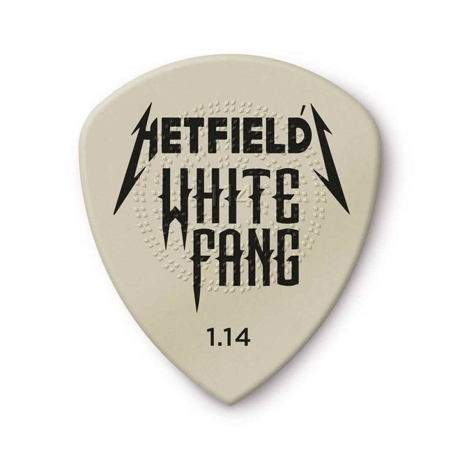 Jim Dunlop Hetfield's White Fang Custom Flow Guitar Picks, 1.14 (3 Pack)