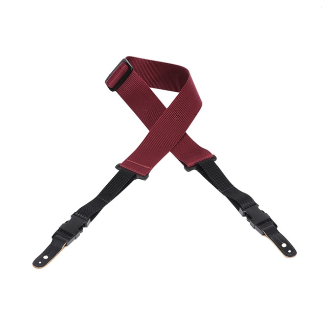 Levy's 2” Polyproplene Guitar Strap, Quick Release Ends, Burgundy
