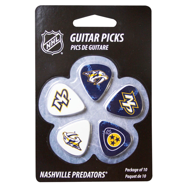 Woodrow Guitar Picks Nashville Predators NHL