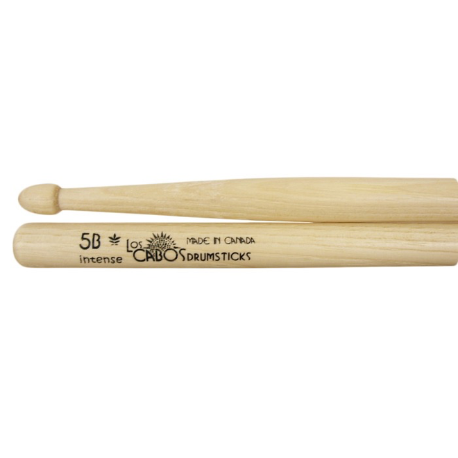 Los Cabos White Hickory Drumsticks, Acorn Tip, 5B Intense