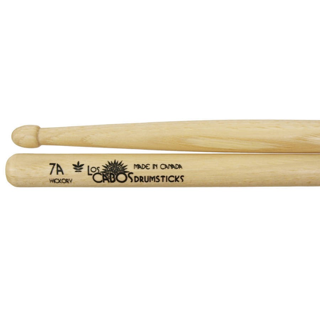 Los Cabos White Hickory Drumsticks, Acorn Tip, 7A