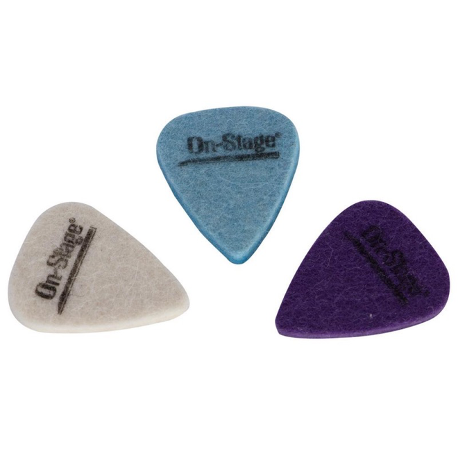 On-Stage UPK300 Felt Ukulele Picks (3 Pack)