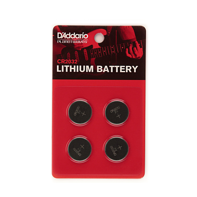 D'Addario CR2032 Lithium Batteries (4 Pack)