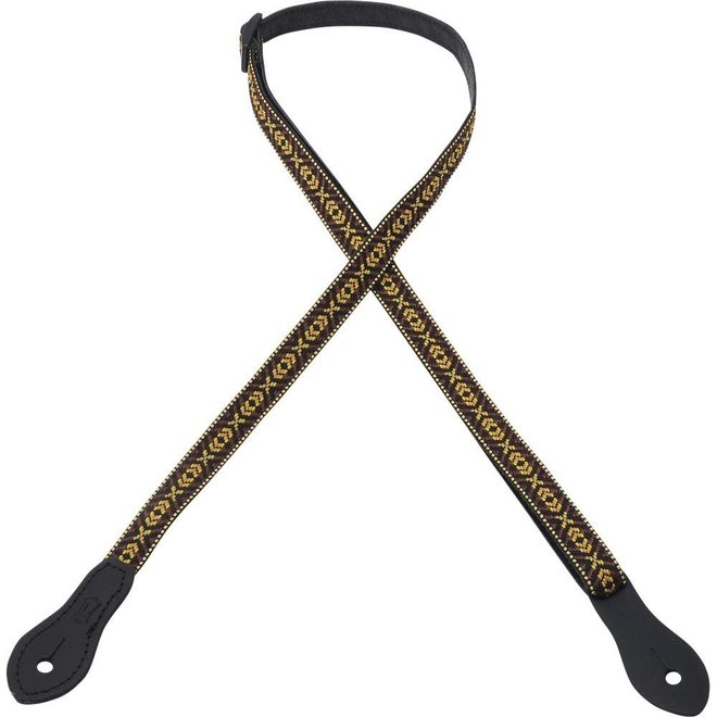 Levy's - 1/2”  Jacquard Weave Mandolin/Ukulele Strap (w/dual leather strap pin ends)