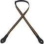 Levy's 1/2” Jacquard Ukulele/Mandolin Strap, Black & Yellow
