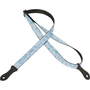 Levy's Island Breeze Ukulele Series 1″ Polyester Ukulele/Mandolin Strap, Blue w/Hawaiian Pattern