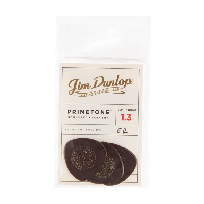 Dunlop Primetone Semi-Round Smooth Guitar Picks, 1.3 (3 Pack)