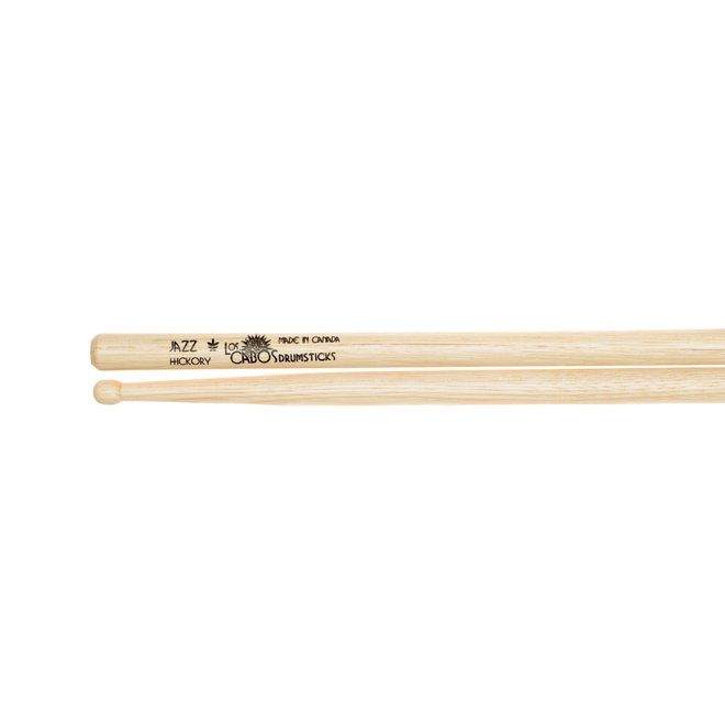 Los Cabos Jazz White Hickory Drumsticks, Barrel Tip