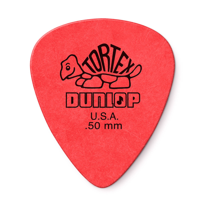 Dunlop Tortex Standard Guitar Picks, .50 Red (12 Pack)