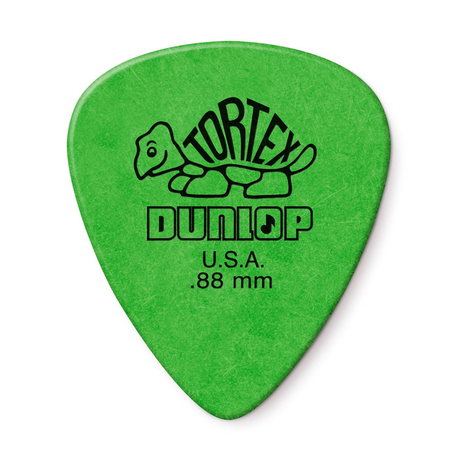 Dunlop Tortex Standard Guitar Picks, .88 Green (12 Pack)