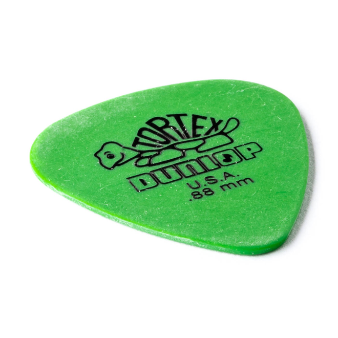Dunlop Tortex Standard Guitar Picks, .88 Green (12 Pack)
