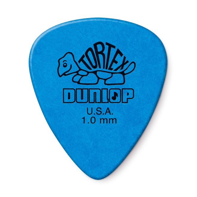 Dunlop Tortex Standard Guitar Picks, 1.0 Blue (12 Pack)