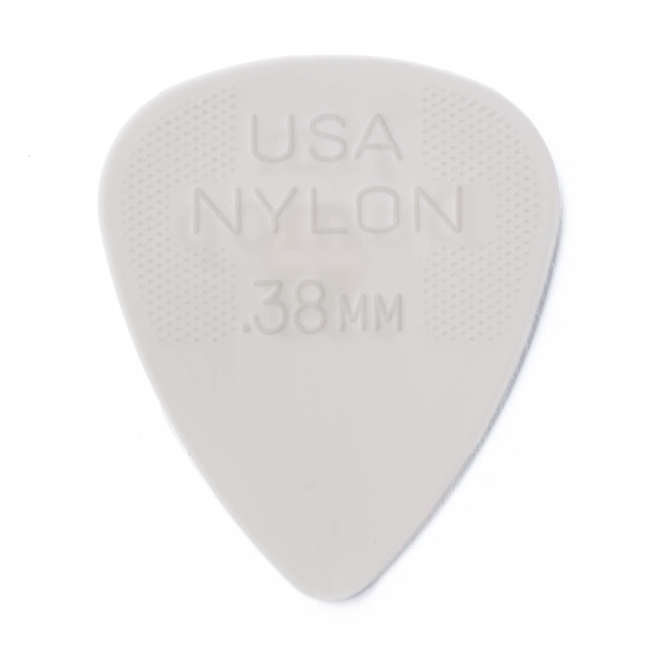 Jim Dunlop Nylon Standard Guitar Picks, .38 (12 Pack)