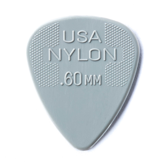 Jim Dunlop Nylon Standard Guitar Picks, .60 (12 Pack)