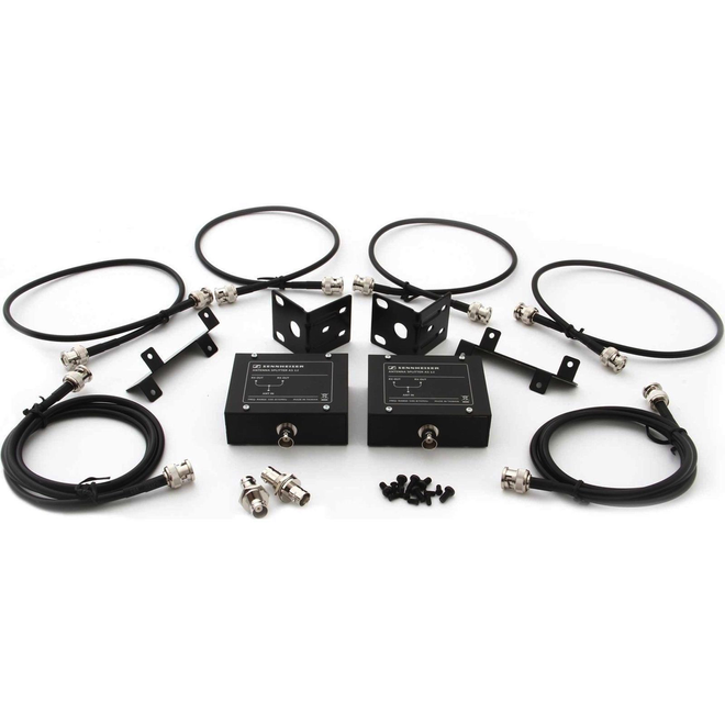 Sennheiser 2-Channel Rackmount Kit for XSW, includes antenna splitters and cables