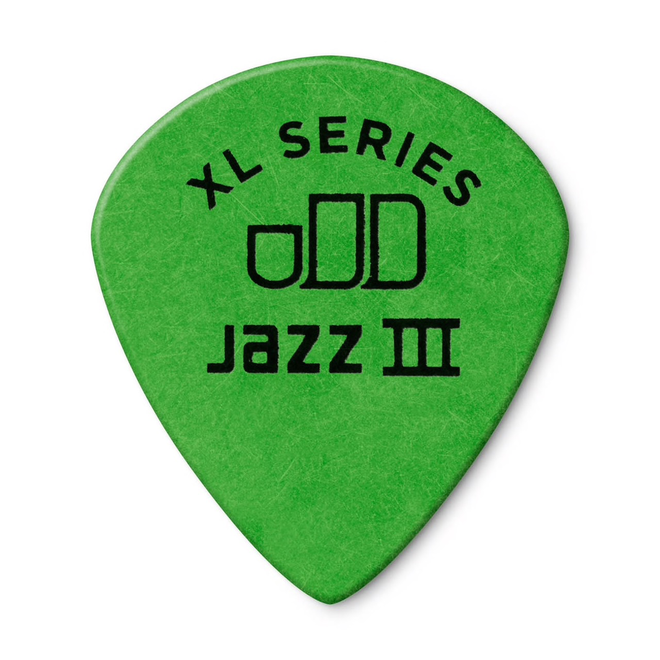 Jim Dunlop Tortex Jazz III XL Guitar Picks, .88 Green (6 Pack)