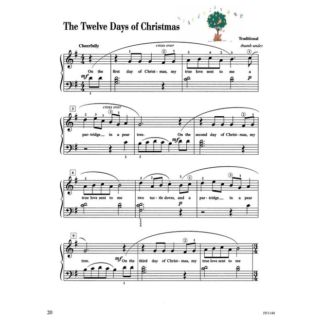 Faber Piano Adventures Level 2B Christmas Book
