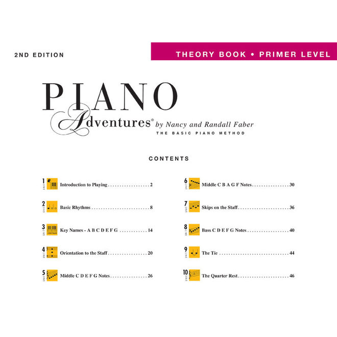 Faber Piano Adventures Primer Level Theory Book