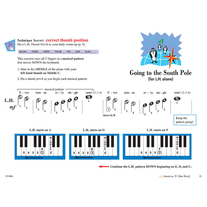 Faber Piano Adventures Primer Level Technique & Artistry Book