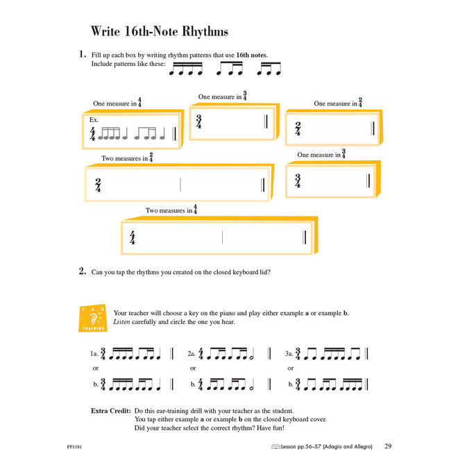 Faber Piano Adventures Level 3B Theory Book