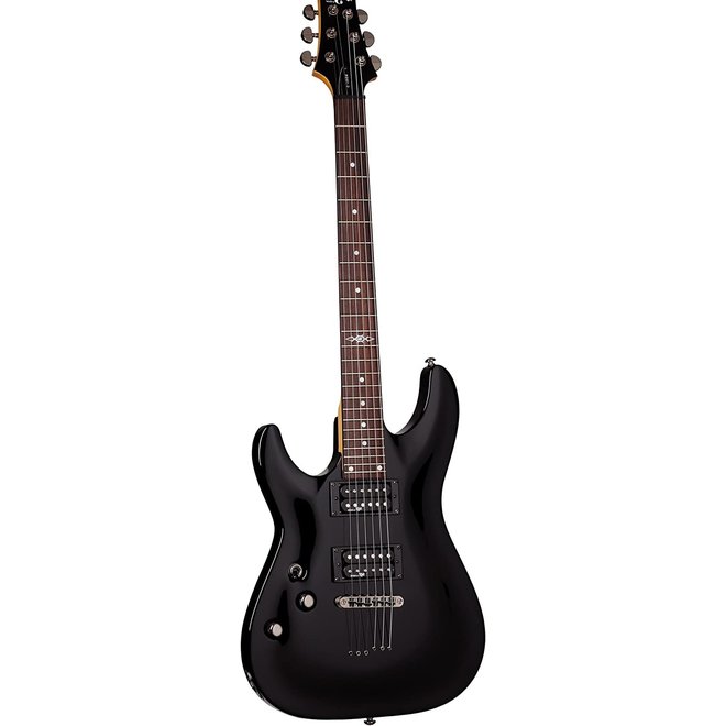Schecter C-1 SGR Left Handed Electric Guitar, Gloss Black