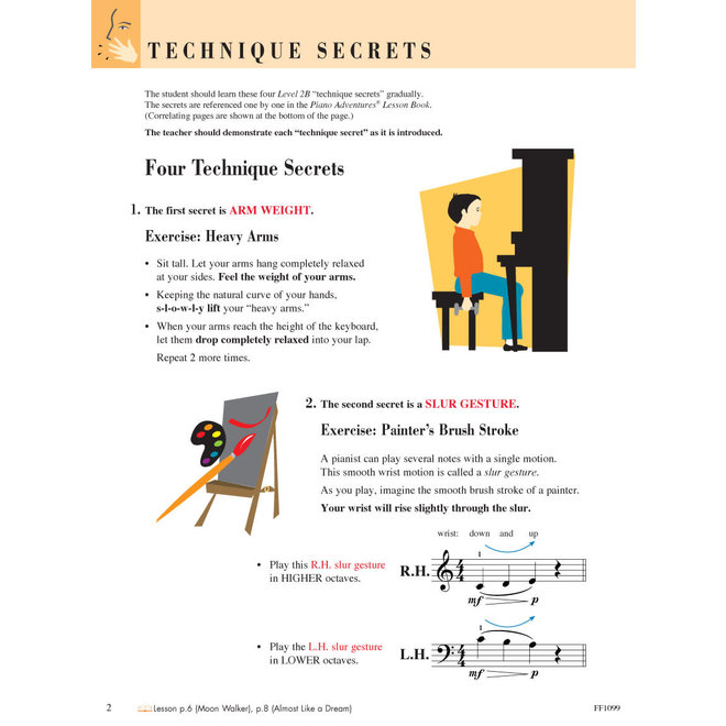 Piano Adventures Level 2B Technique & Artistry Book
