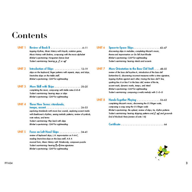 My First Piano Adventures (for the Young Beginner), Writing Book C