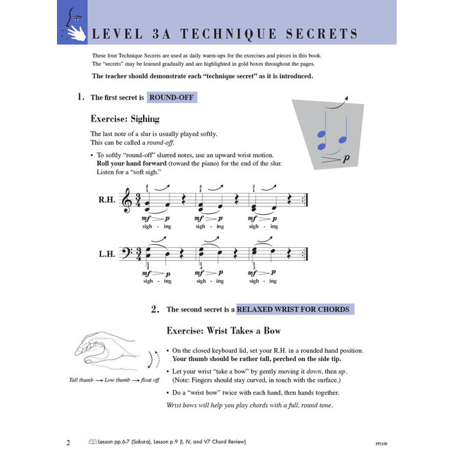 Piano Adventures Level 3A Technique & Artistry Book