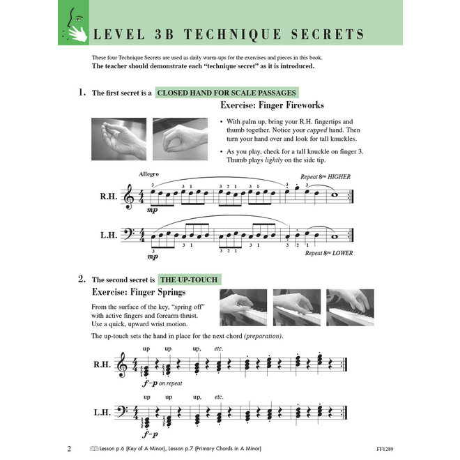 Faber Piano Adventures Level 3B Technique & Artistry Book
