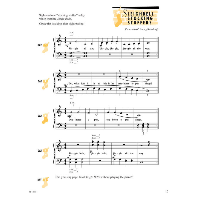 Piano Adventures for The Older Beginner, Book 1, Christmas