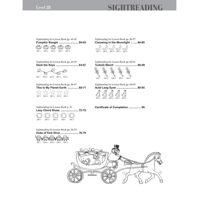 Faber Piano Adventures Level 2B Sightreading Book