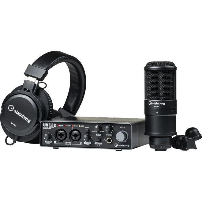 Steinberg UR22C 2-Channel USB 3.0 Recording Studio Pack