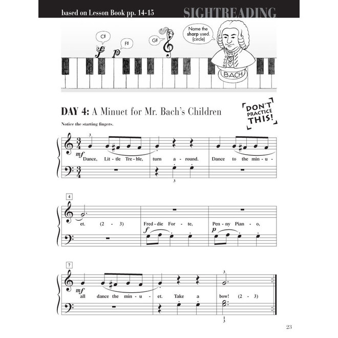 Piano Adventures Level 2A Sightreading Book