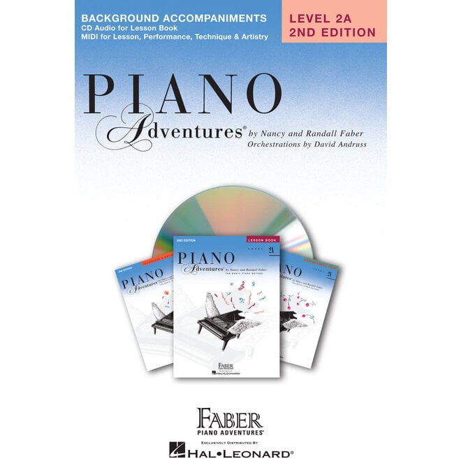 Faber Piano Adventures Level 2A Lesson Book, Background Accompaniments on CD