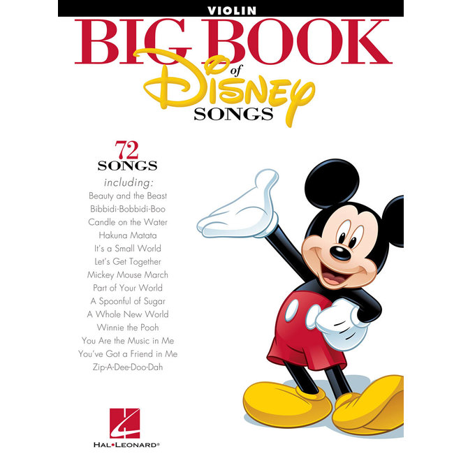 Hal Leonard The Big Book of Disney Songs, Violin