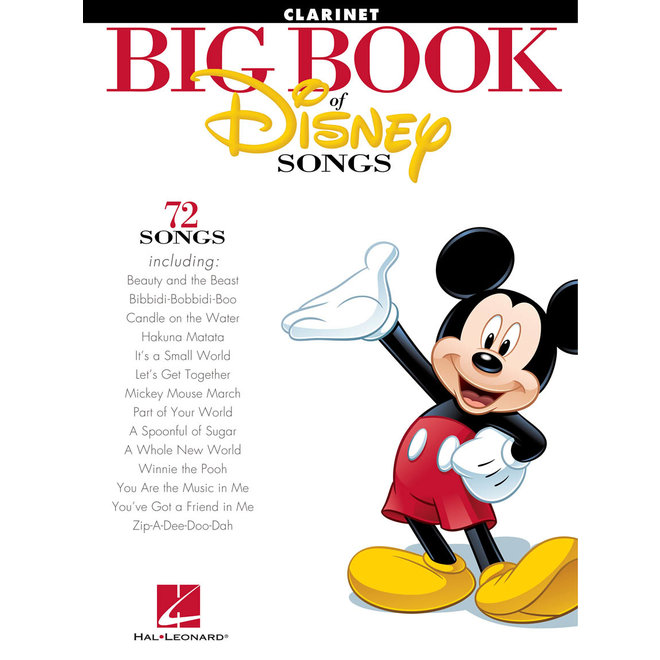 Hal Leonard The Big Book of Disney Songs, Clarinet