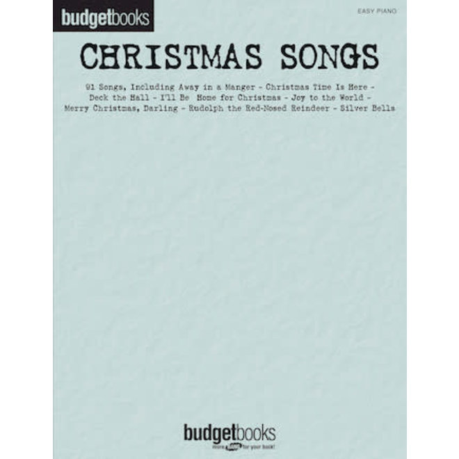 Hal Leonard Budget Books, Christmas Songs (Easy Piano)