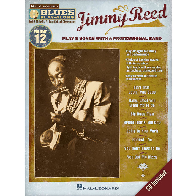 Hal Leonard Jimmy Reed, blues play-along, book and CD