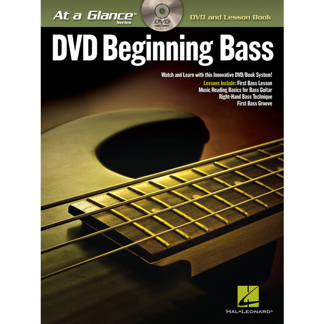 Hal Leonard At a Glance Bass Series, Book/DVD Pack, Beginning Bass