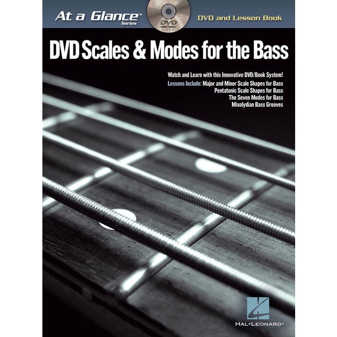 Hal Leonard At a Glance Bass Series, Book/DVD Pack, Scales & Modes