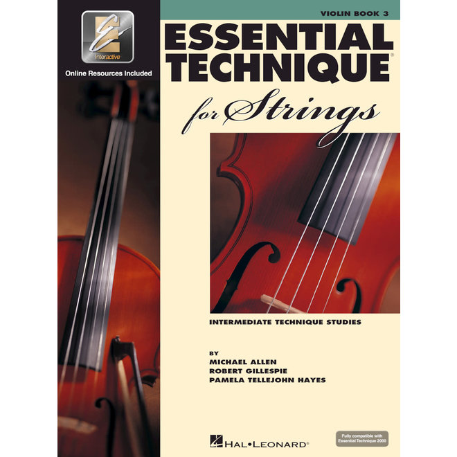 Hal Leonard - Essential Technique 2000 for Strings, Level 3 Violin w/CD